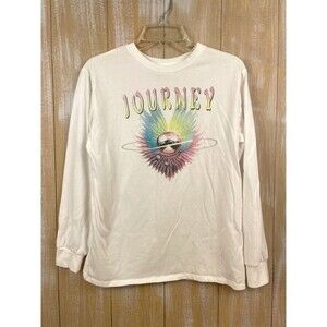 Journey USA 1979 (Retro) USA Tour Long Sleeve White Top Girls XL  (14/16) Cotton